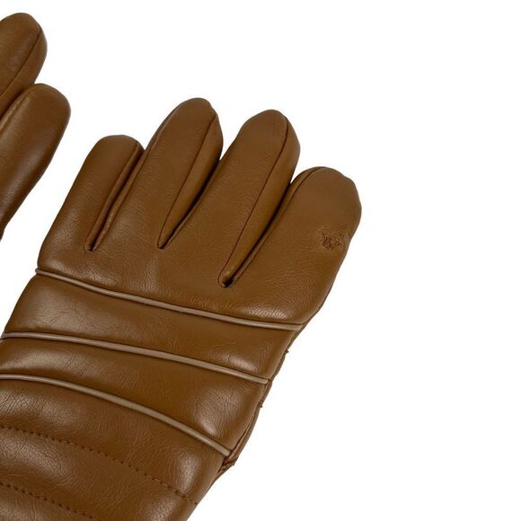 Vintage AVON Winter Gloves Brown Novahide OSFA Young Adults 70s 80s - Picture 2 of 5